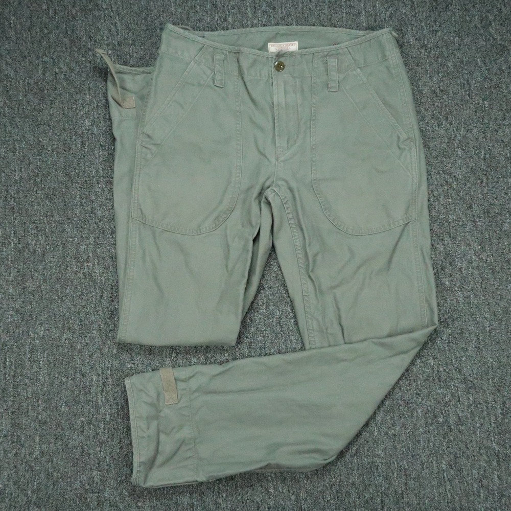 Wallace & Barnes Pants Mens 29x32 Green Straight Chino Trouser Utility